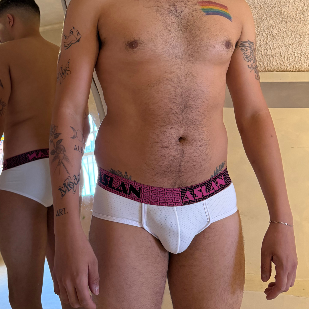 Cueca Branca Dryfit line Afrodite