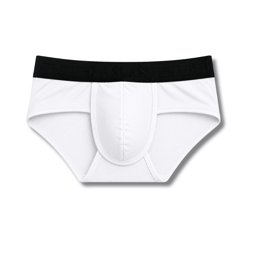 Cueca Branca Dryfit line Preto