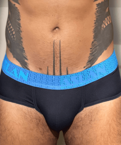 Cueca Preta el Azuis Poseidon