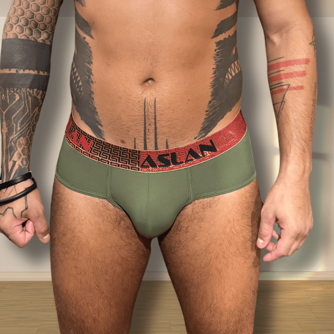 Cueca Verde el Vermelho Dourado Hades - Imagem 4