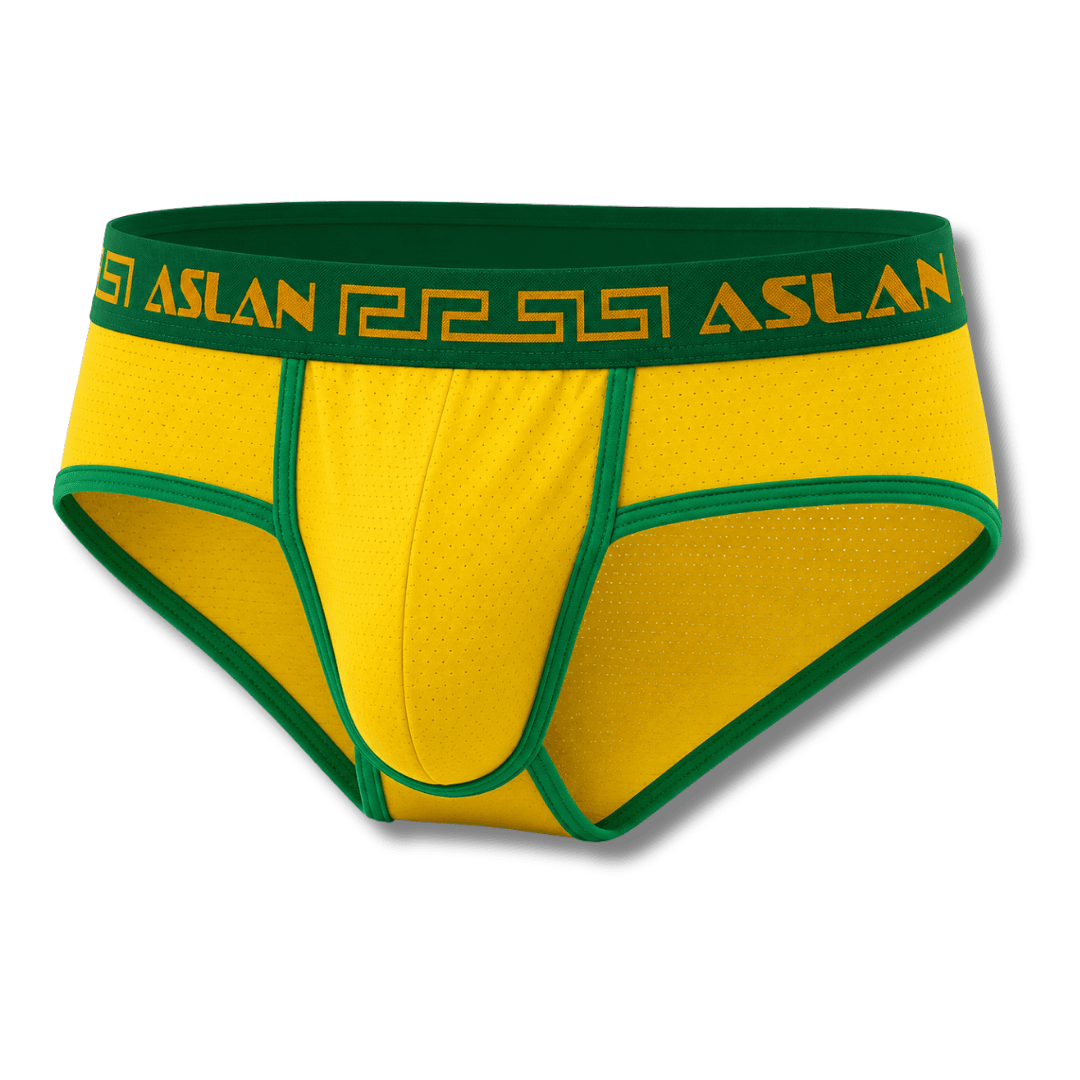 Cueca Amarela line Verde Brasil