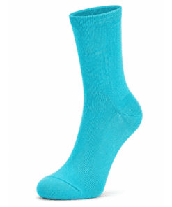 Meia Brilho Azul Céu 37-40