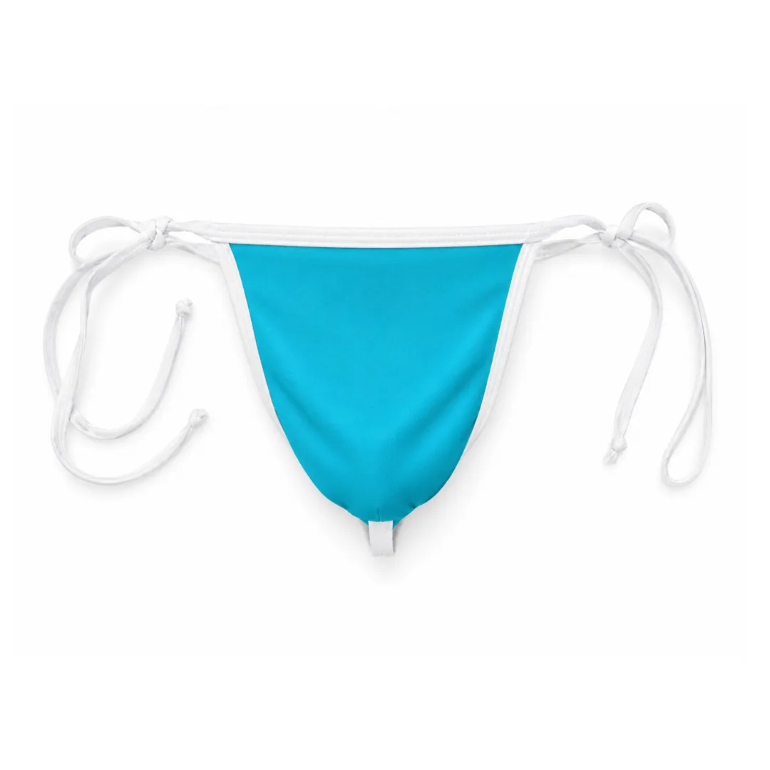 Thong Fio Azul Claro Line Branco
