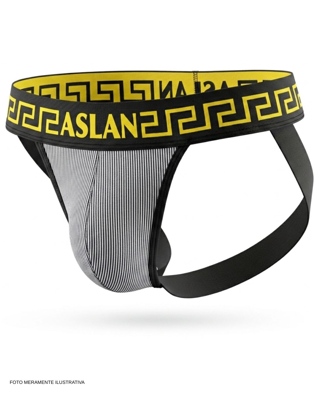 Jockstrap Branca Listra Preta