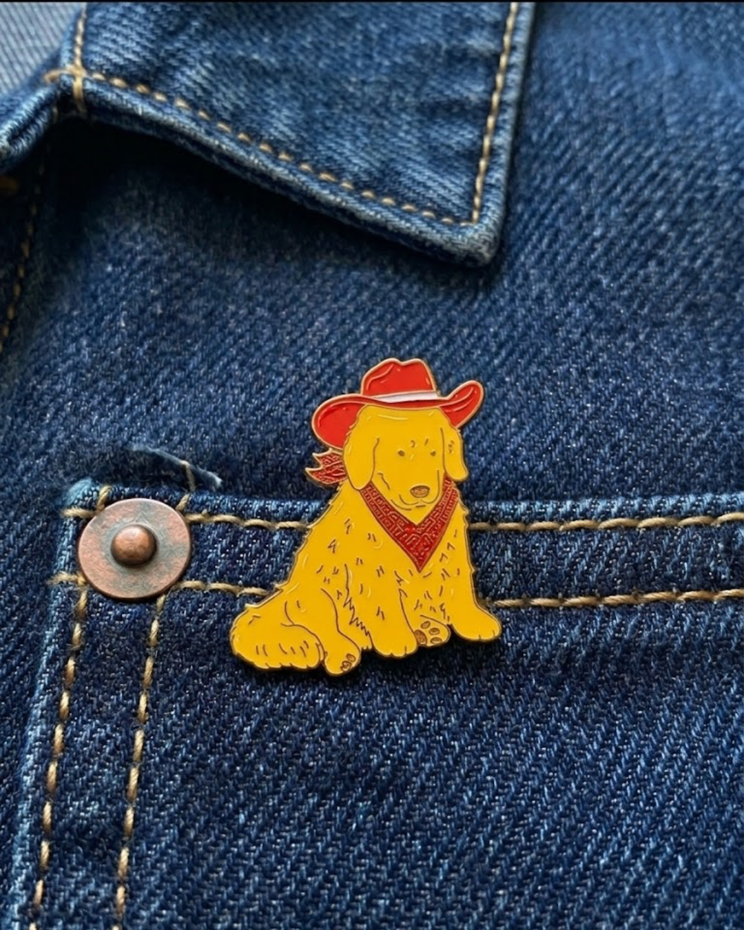 Pin Dog Cowboy