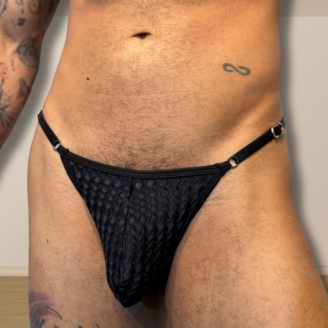Fio Preta Texturizado Aslan Lingerie Masculina