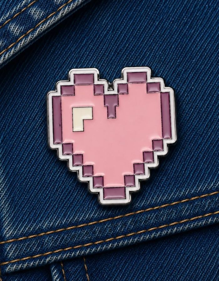 Pin Coração Pixel