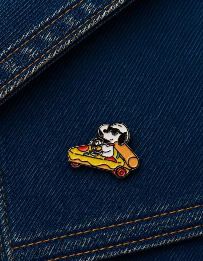 Pin Snoopy Pizza Car