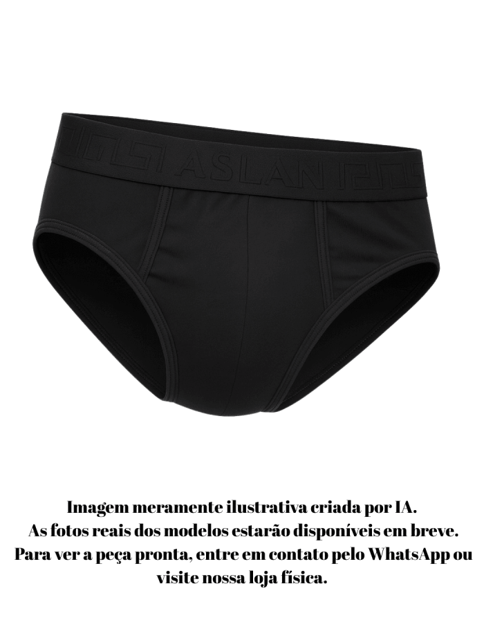 Cueca Preta Algodão