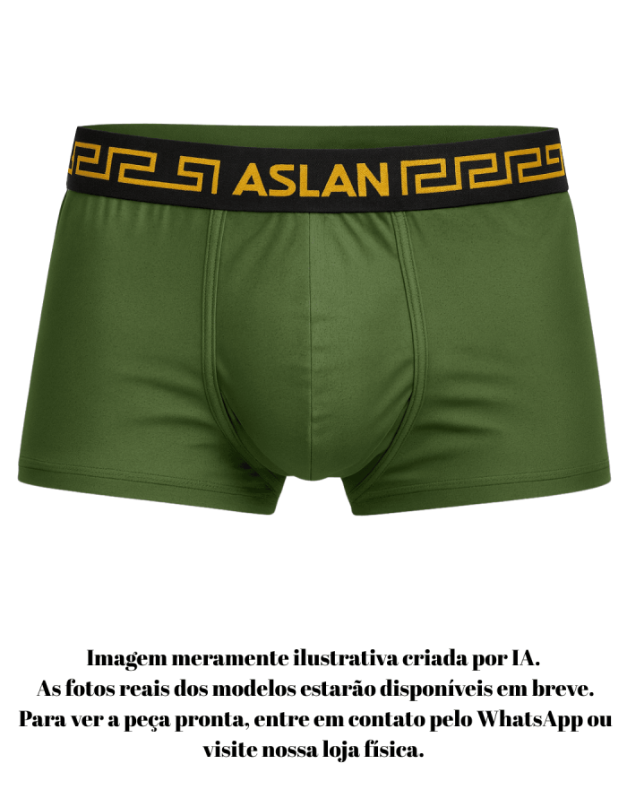 Cueca Boxer Verde Cava Egípcia el Dourado
