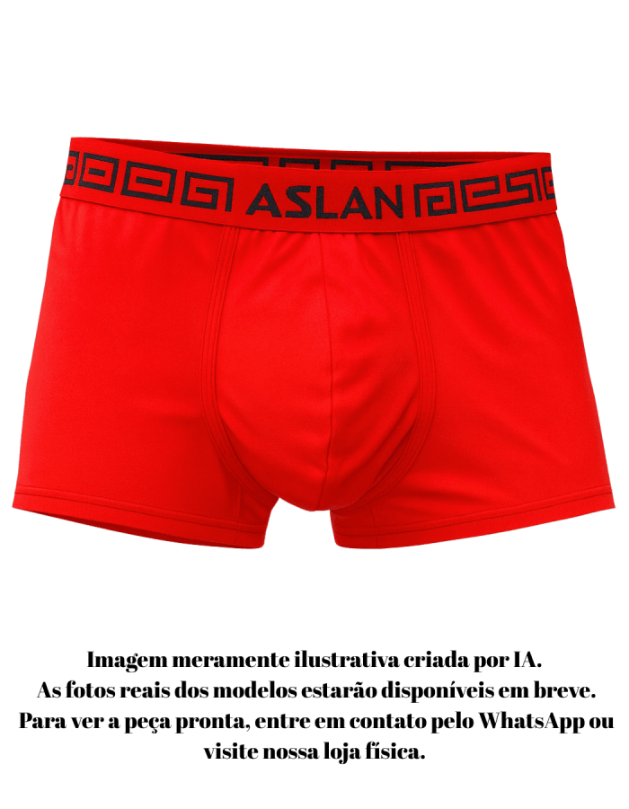 Cueca Boxer Vermelho Cava Egípcia
