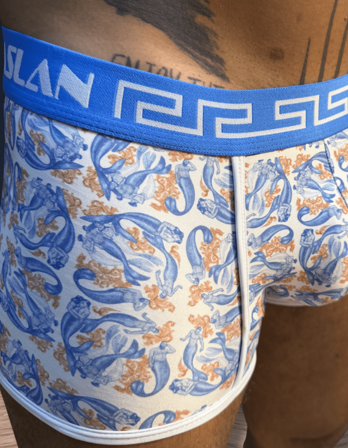 Cueca Boxer Estampada Tritões