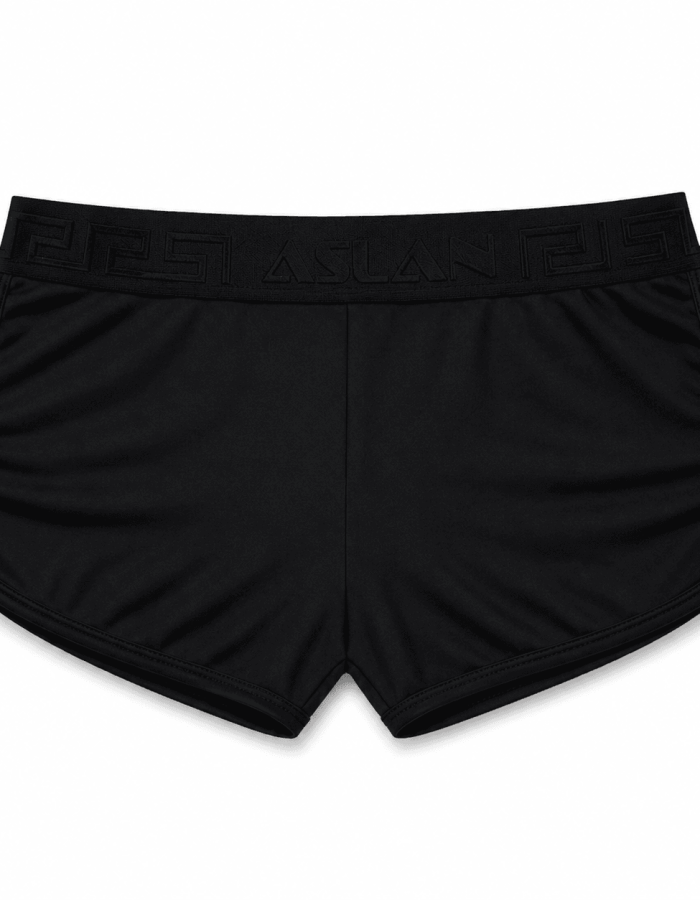 Short de Academia Masculino Aslan com Abertura Lateral – Preto
