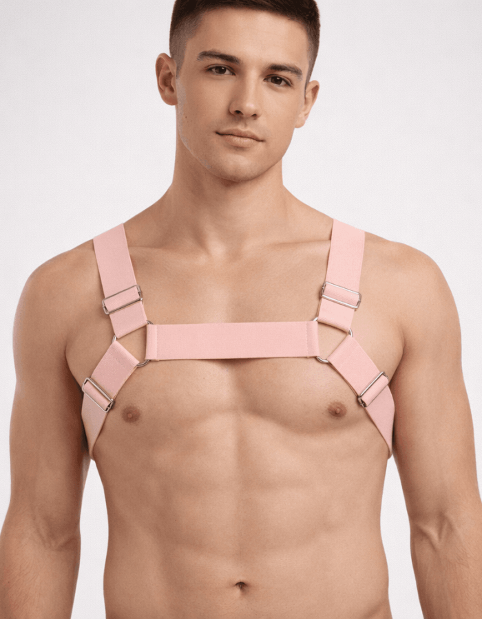Harness Rosa Claro