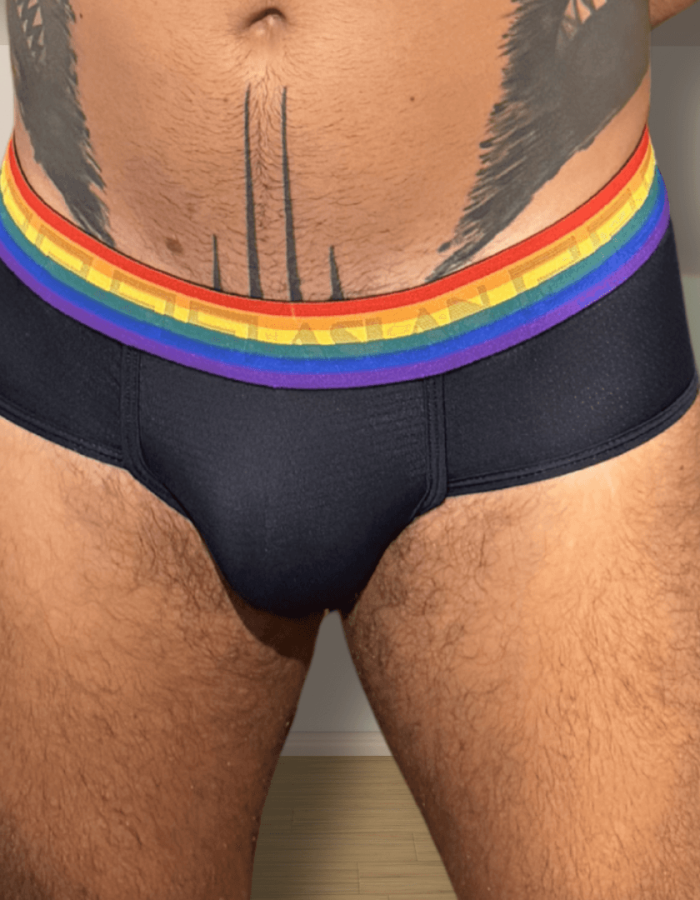 Cueca Preta Pride Aslan