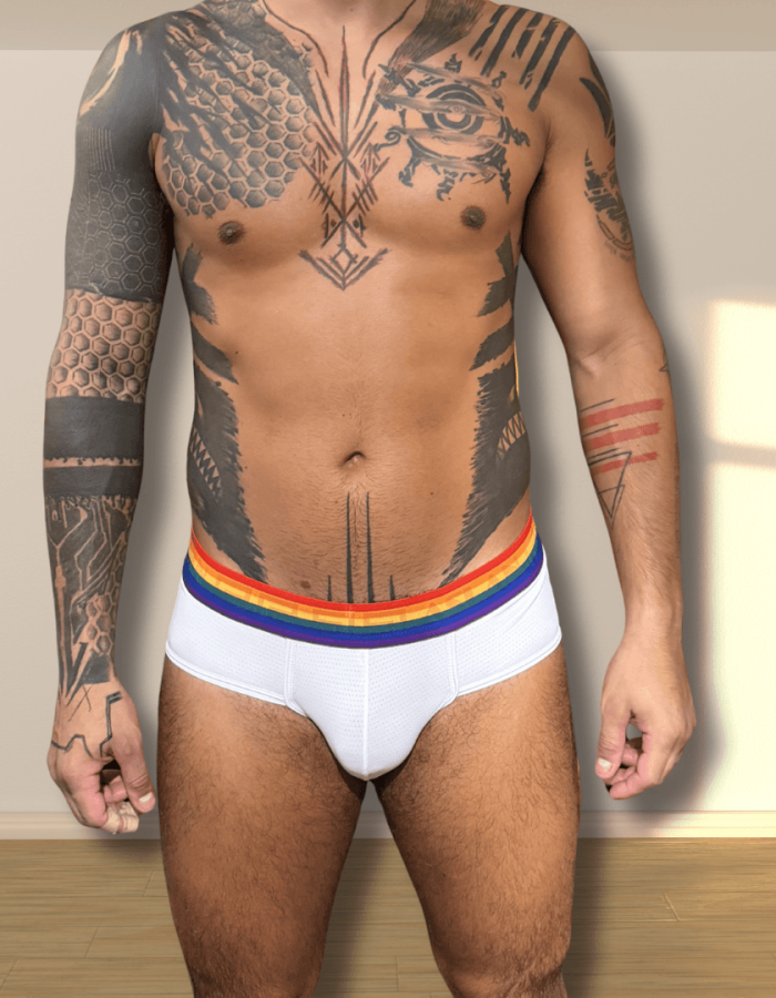 Cueca Branca Pride Aslan