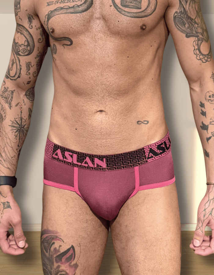 Cueca Vinho Canelada el Bordo e Pink Afrodite