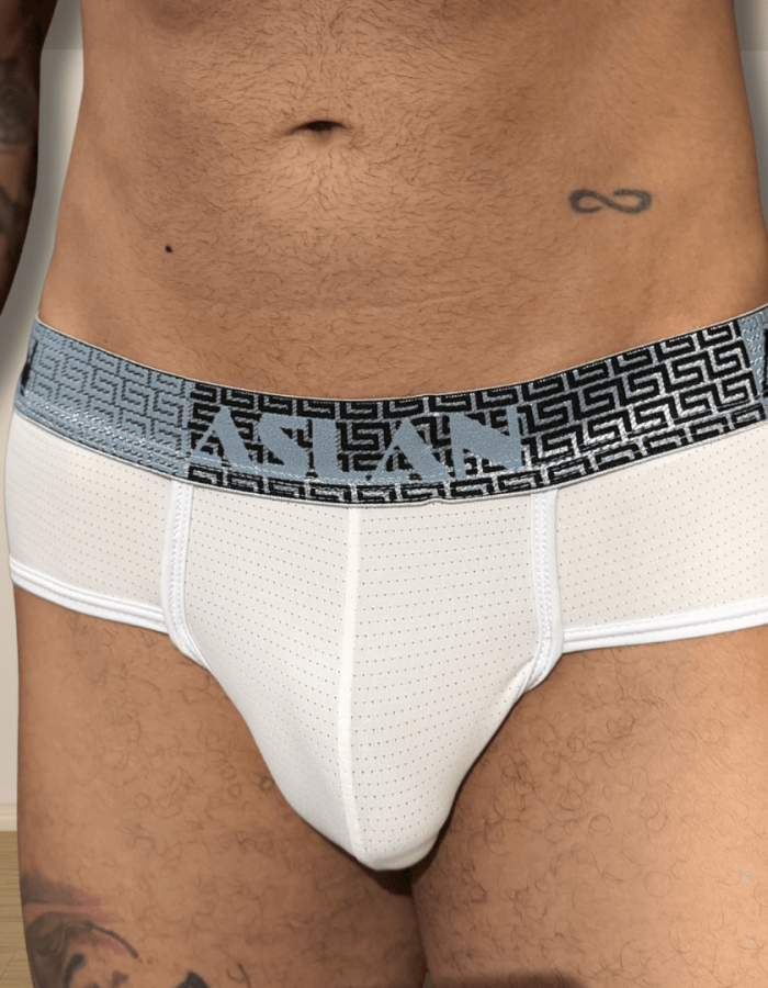 Cueca Branca el Cinza e Preto Apolo