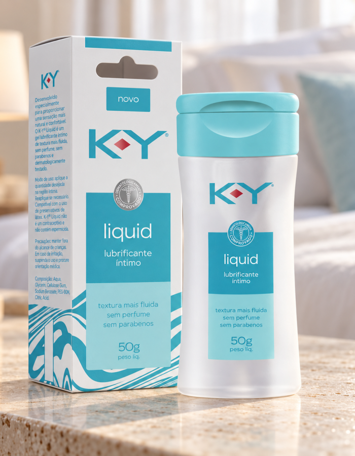 Lubrificante K-Y Liquid 50 g Sem Perfume à Base de Água