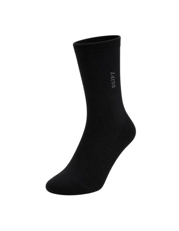 Meia Preta Cano Longo 40-46