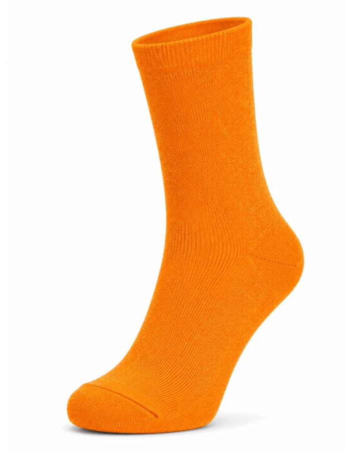 Meia Brilho Laranja 37-40