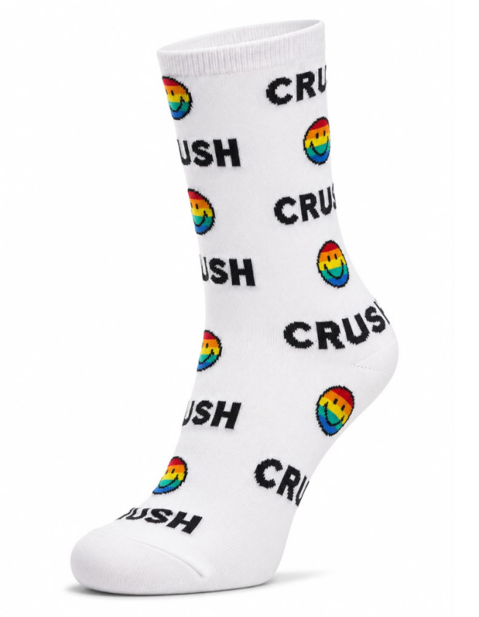 Meia Smile Pride Branca 33-39