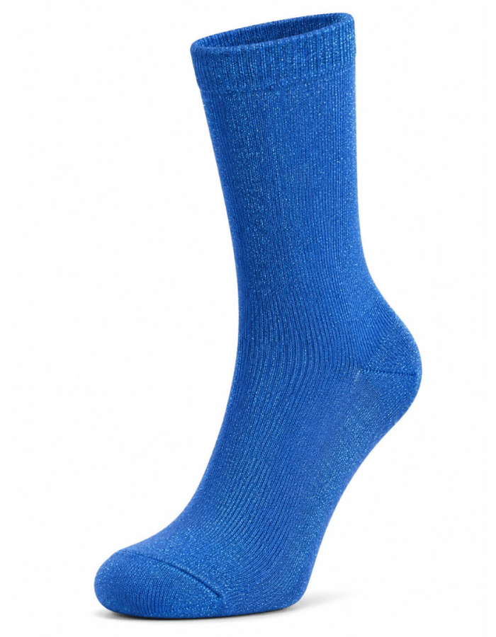 Meia Brilho Azul 37-40