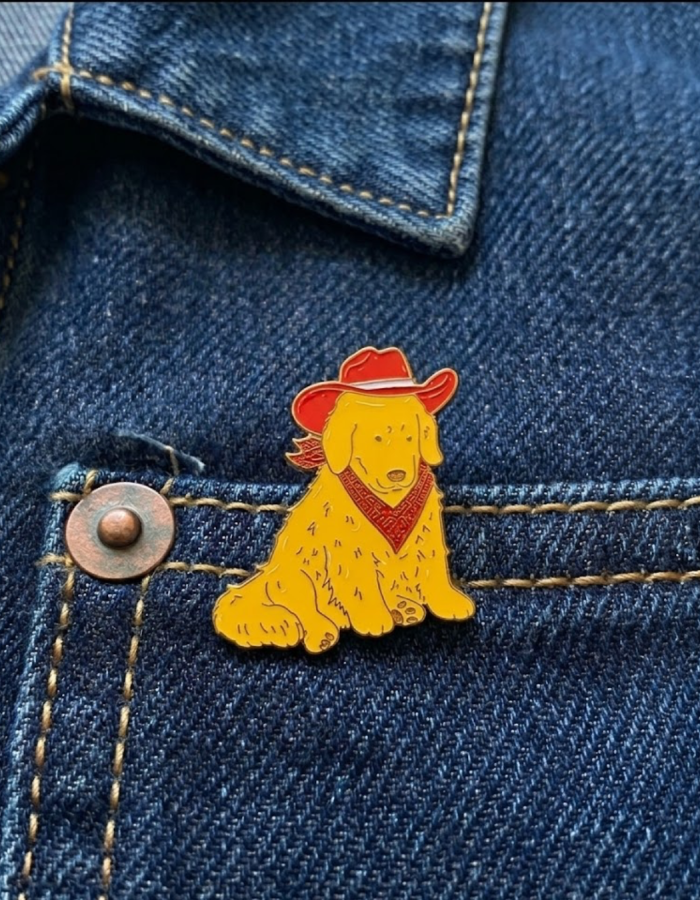 Pin Dog Cowboy