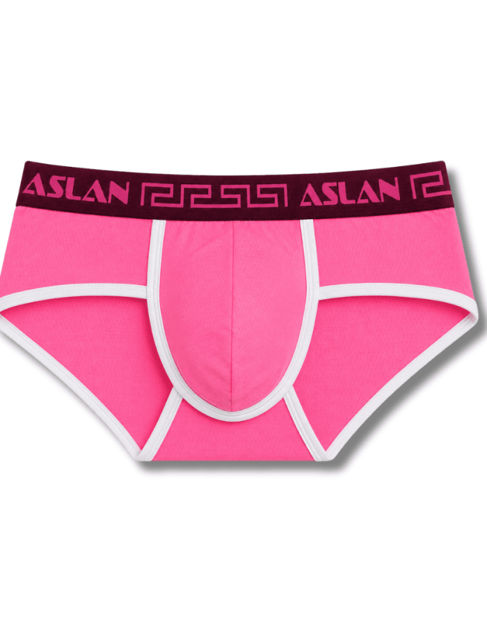 Cueca Rosa line Branco Bordo