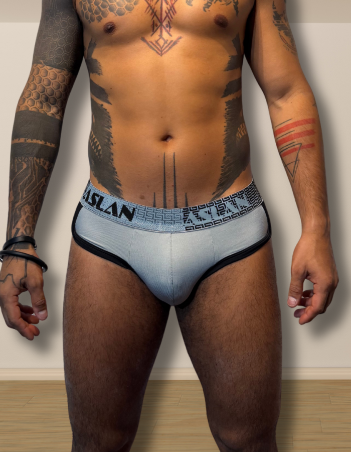 Cueca Slip Aslan Taurus Cinza| Coleção Limitada