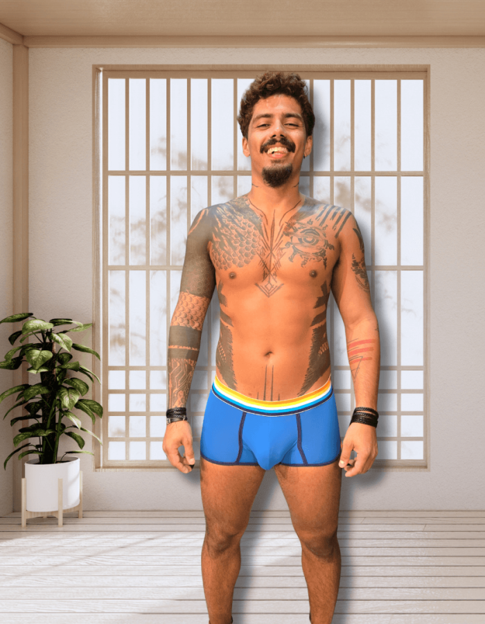 Cueca Boxer Azul Real Aroace