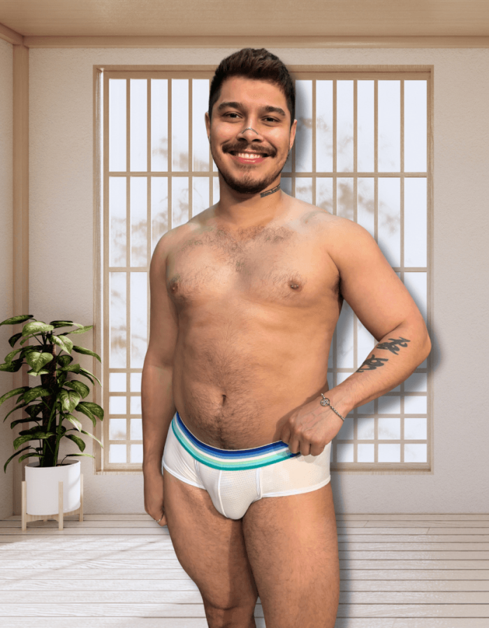 Cueca Branca Dryfit Anemo