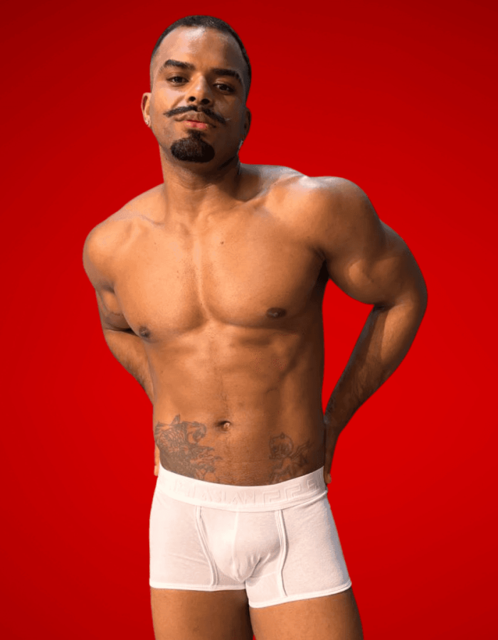 Cueca Boxer Branca Algodão