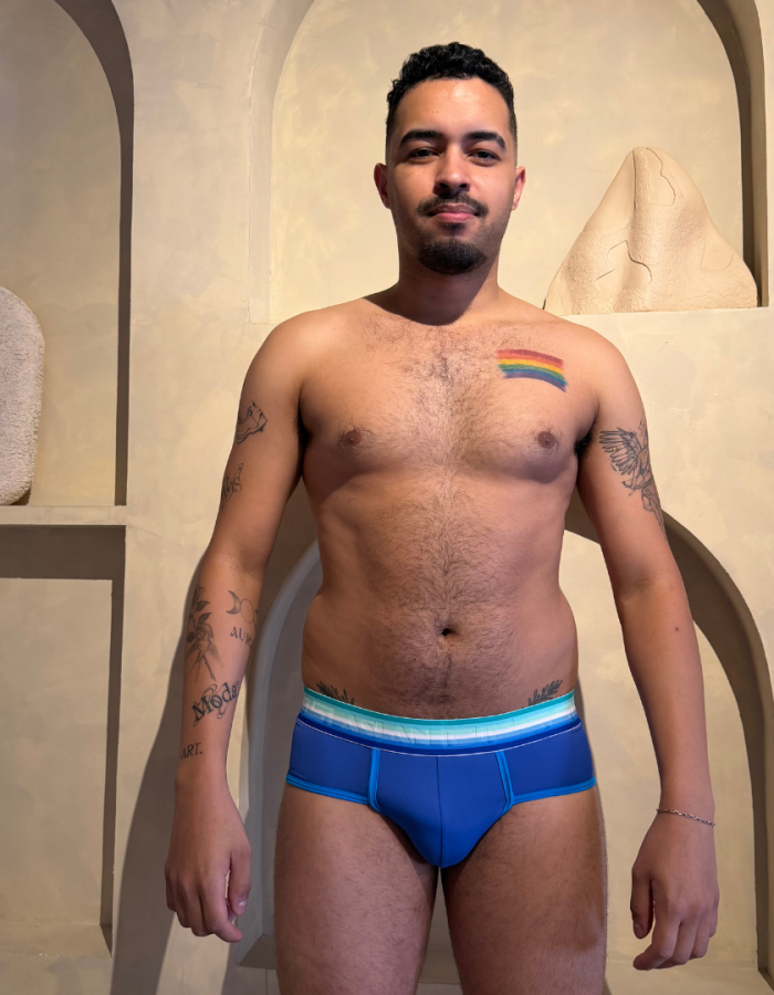 Cueca Azul Indigo Anemo