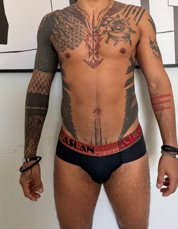 Cueca Preta Dryfit line Ades