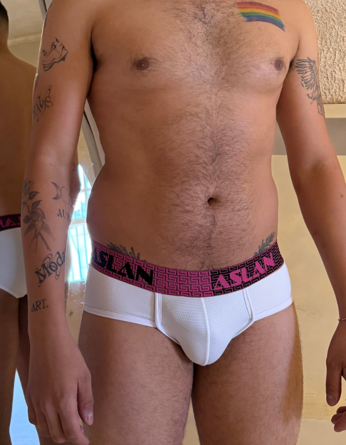 Cueca Branca Dryfit line Afrodite