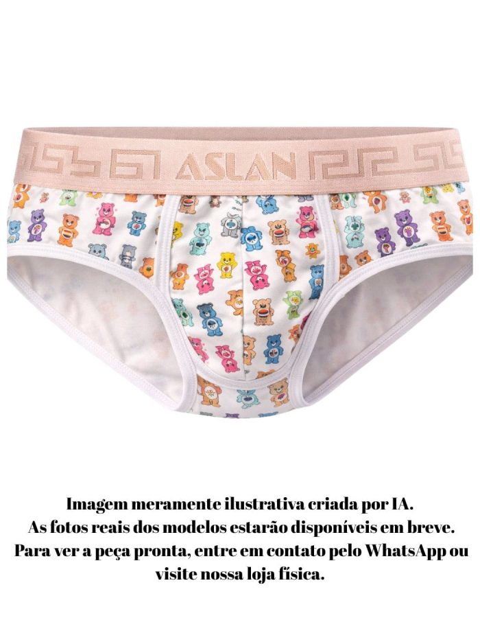 Cueca Estampada Ursos Safofos Slip