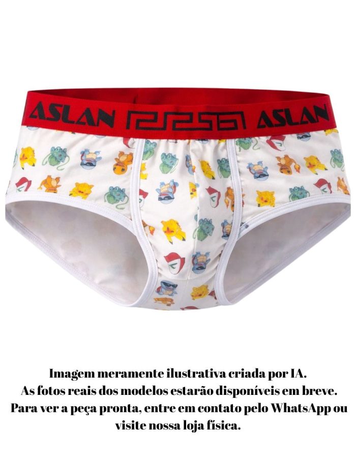 Cueca Estampada PokeAslan Slip