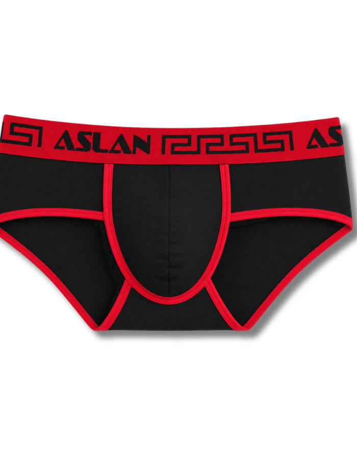 Cueca Preta Dryfit line Vermelho
