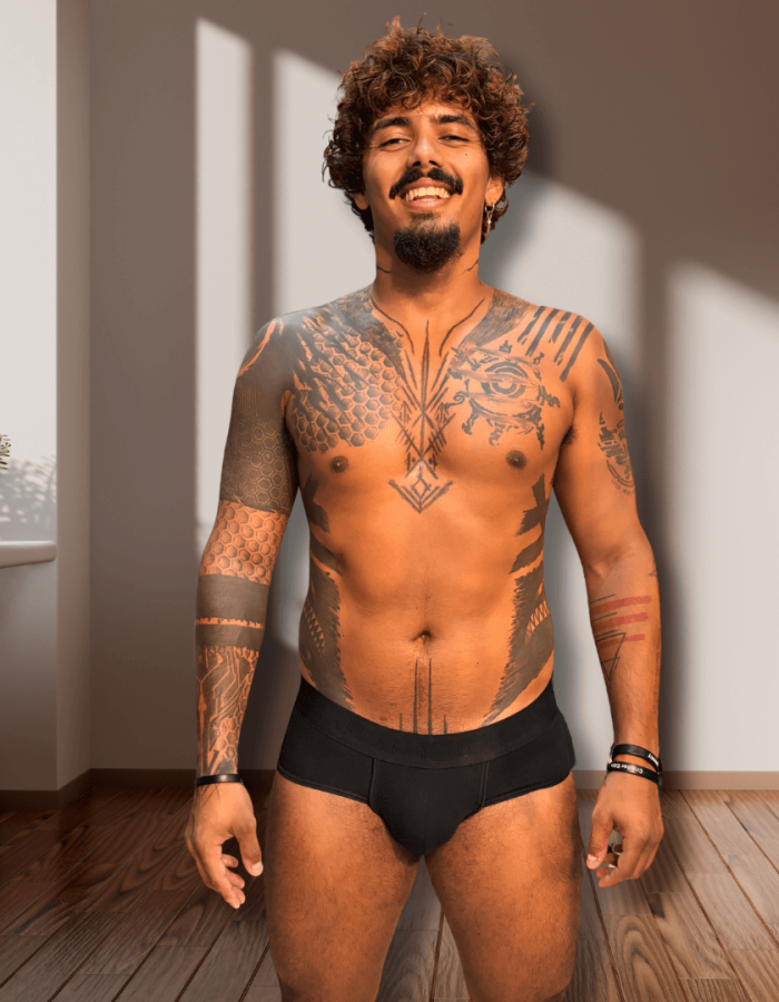 Cueca Preta Algodão