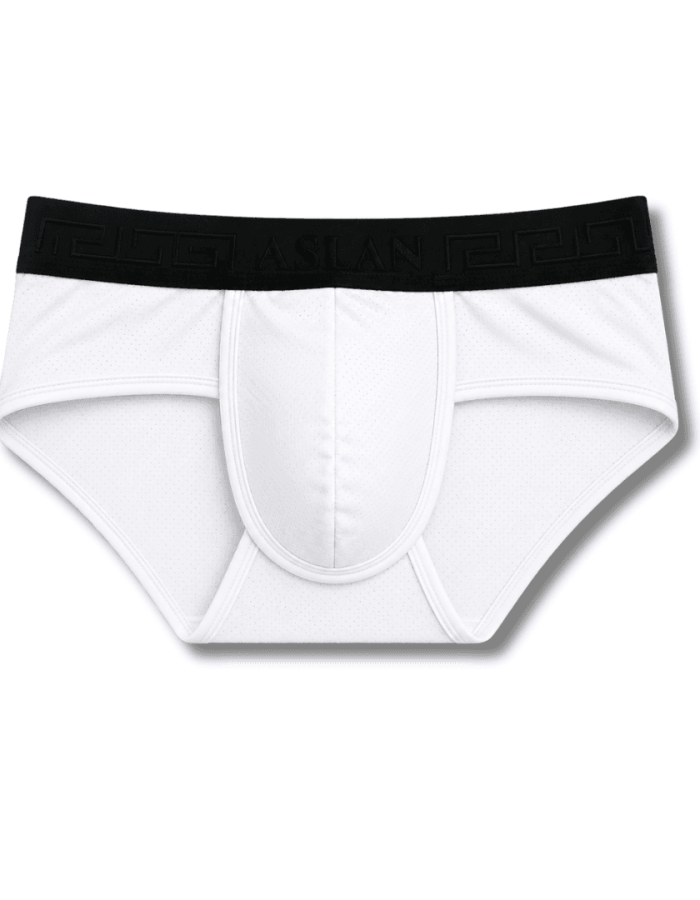 Cueca Branca Dryfit line Preto