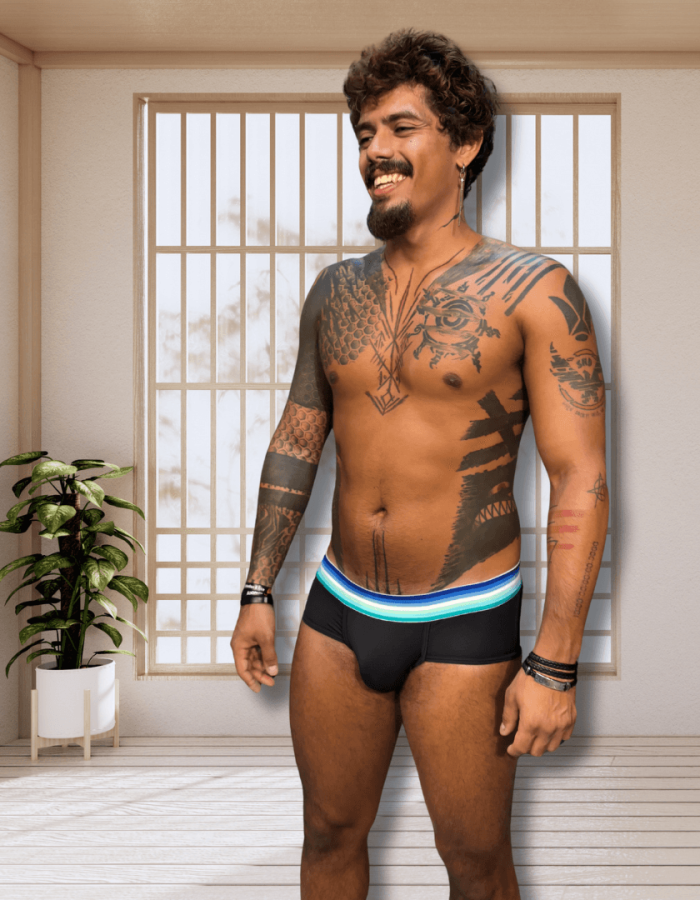 Cueca Preta line Anemo