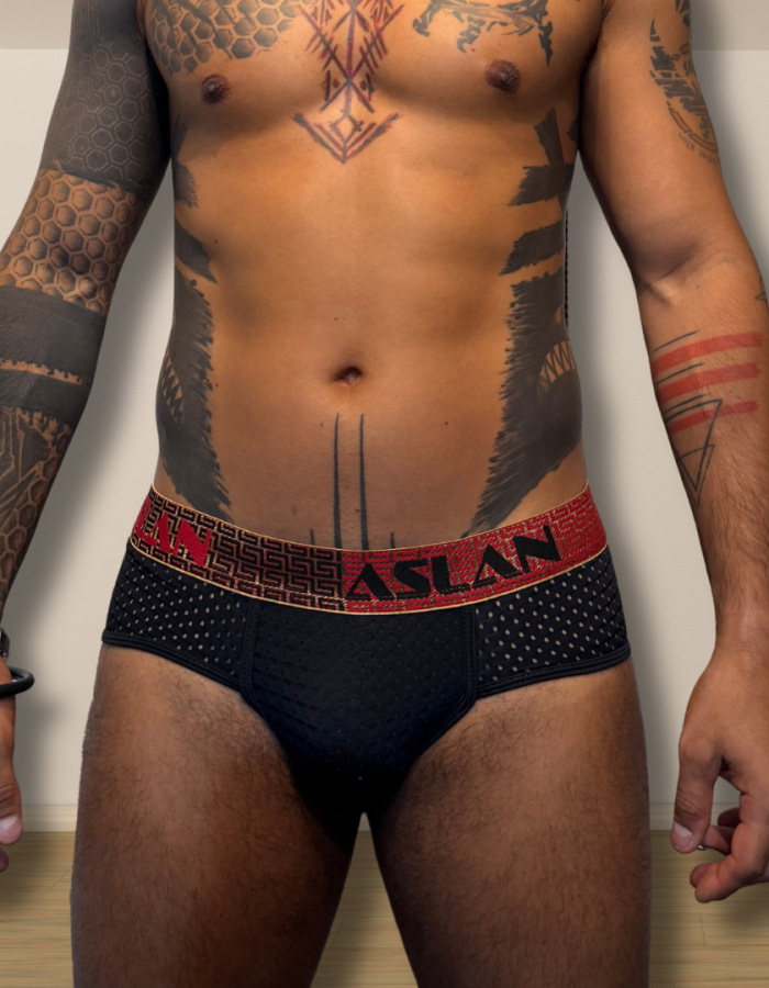 Cueca Preta Ultra Respiravel Aslan