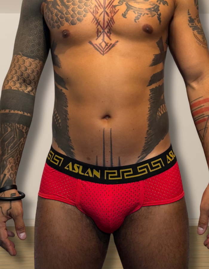 Cueca Vermelha Ultra Respiravel Aslan