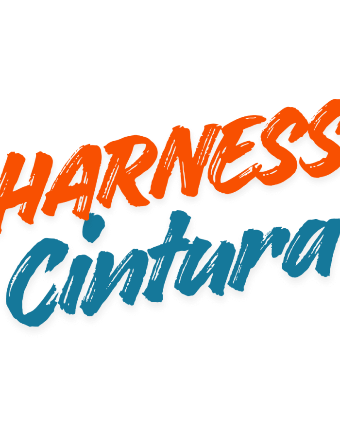 Harness de Cintura Vermelho e Preto