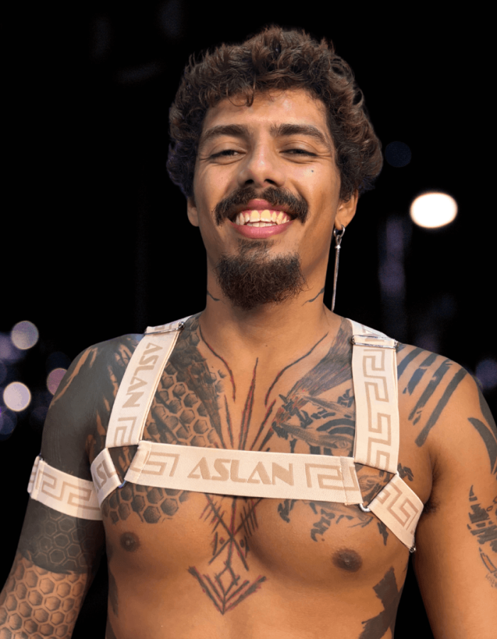 Harness Areia em elástico Aslan H