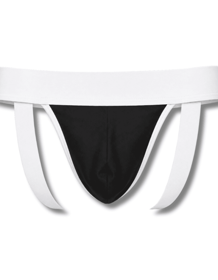 Jockstrap Branca Elastico Cintura Largo