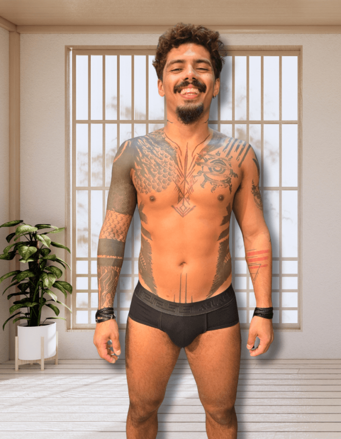 Cueca Preta Algodão