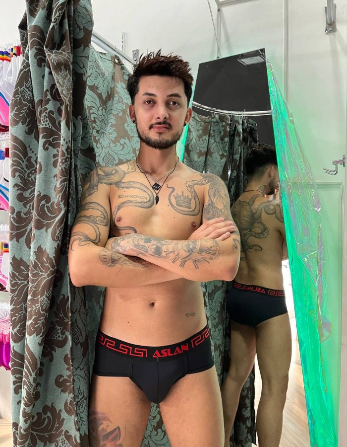 CUECA PRETA DRYFIT FIRE
