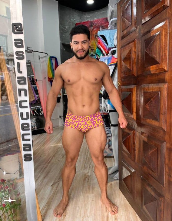 Sunga Dupla Face Amarelo Onça